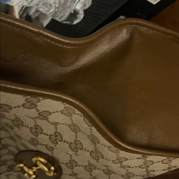 Gucci 1955 canvas tote bag gold horsebit - Picture 4 of 5